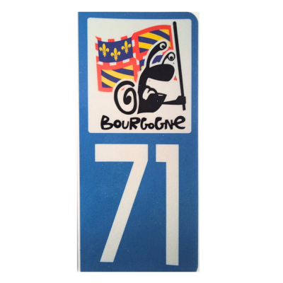 Plaque immatriculation voiture – 71