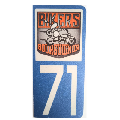 Plaque immatriculation voiture – 71 MOTARD